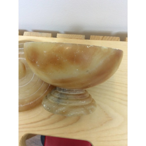 Soapstone Pedestal Bowl with Lid - Picture 8 of 8